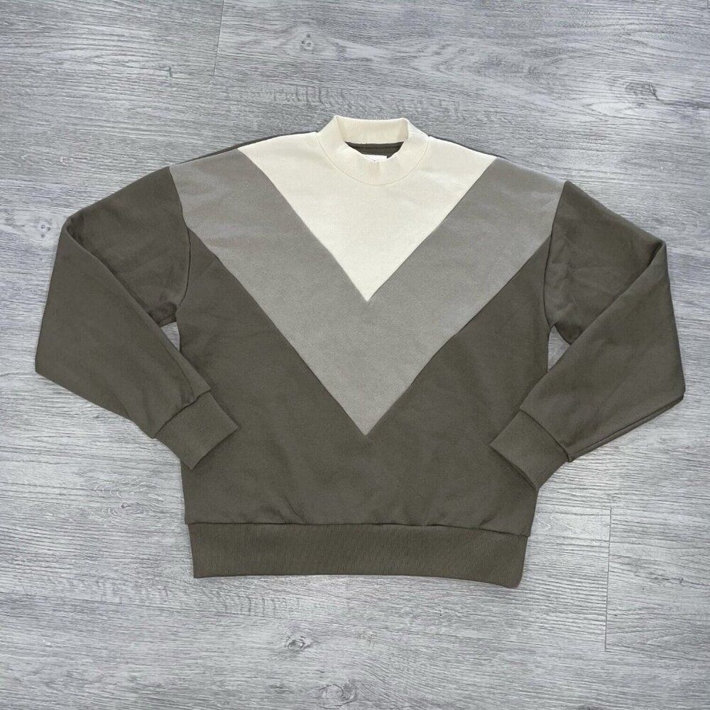 Wesley Women’s Extra Small XS Sweatshirt Sweater Crewneck Long Sleeve Colorblock